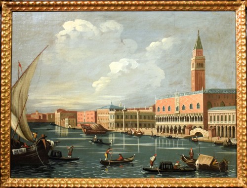 Tableaux et dessins Tableaux XIXe siècle - Paire de vues de Venise et de Rome - Fin du XIXe siècle